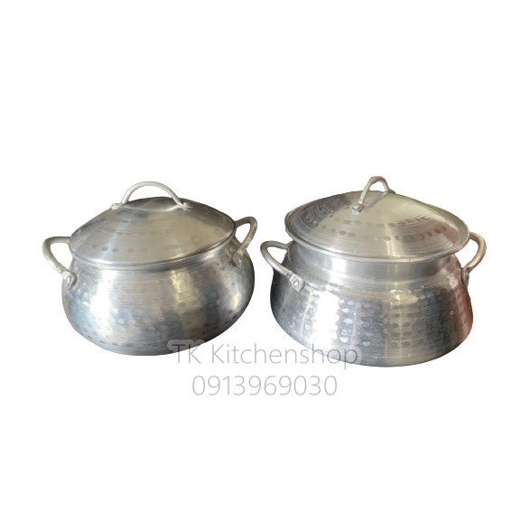 Nồi lẩu riêu cua bằng nhôm gò thủ công cao cấp