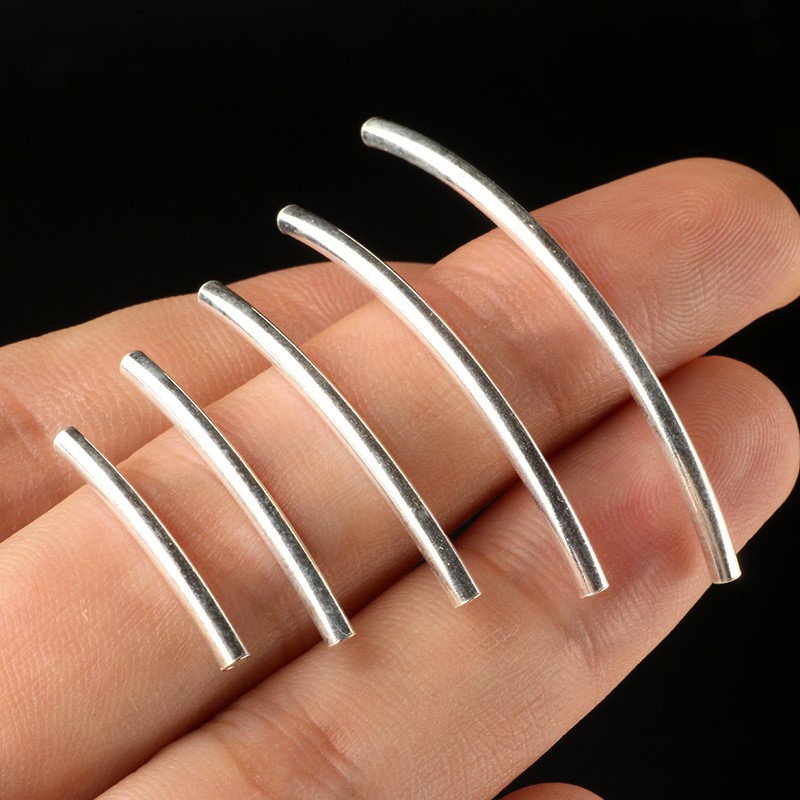 Ống bạc loại trơn làm vòng tay nhiều kích thước Zaly OB11 - nguyên liệu làm vòng tay handmade DIY