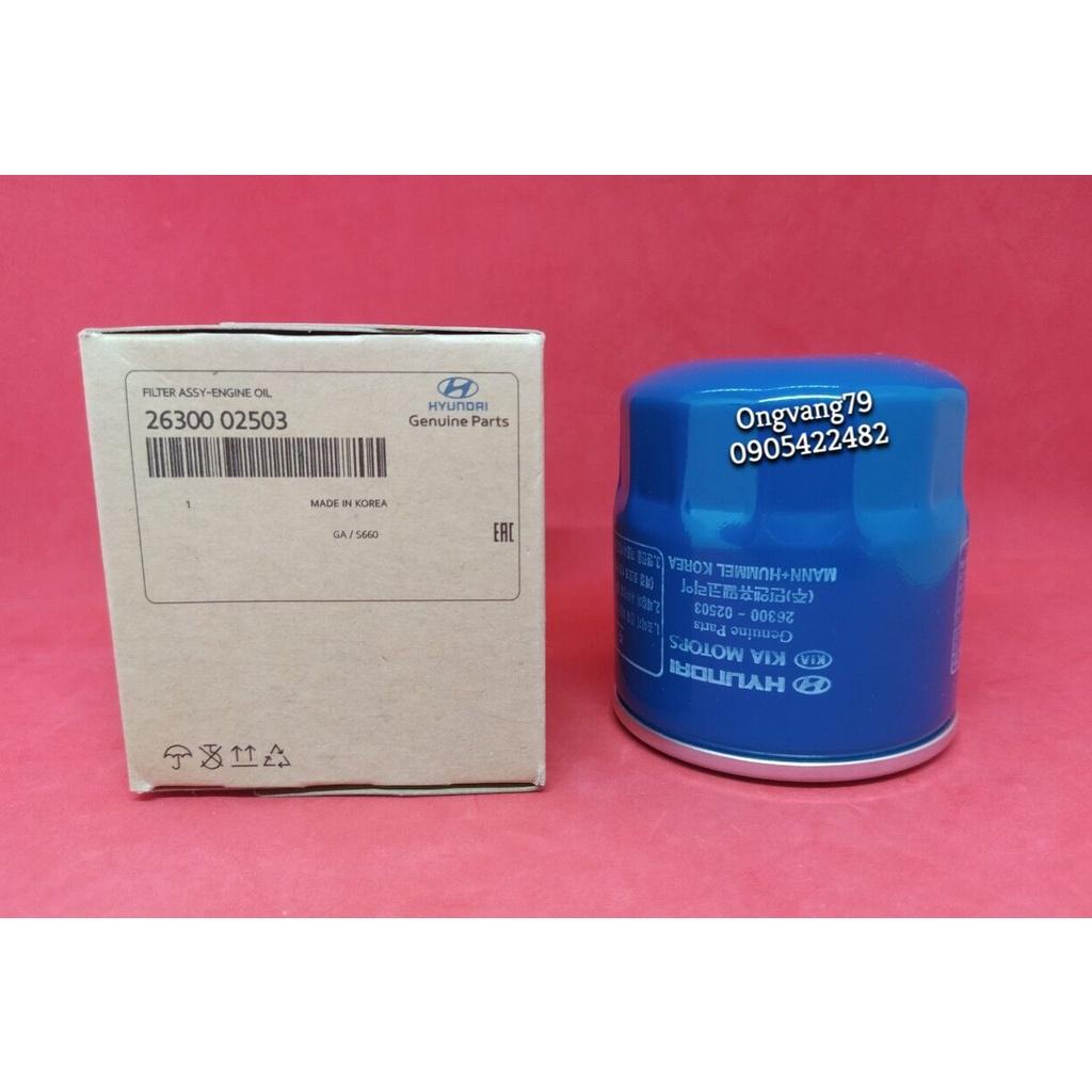 Lọc nhớt xe Accent 2018-2020, Kia Morning 2015-2018, Kia Soluto 2021-2022/ Mã số: 2630002503