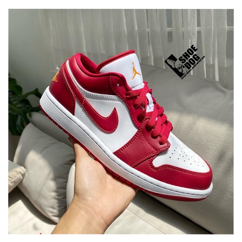 Giày Jordan 1s Real màu đỏ Cardinal cổ thấp chưa phát hành