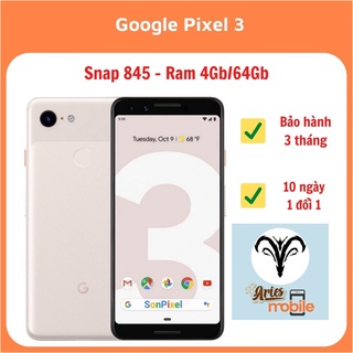 Điện thoại gg pixel 3 đẹp keng 97%, cấu hình cao, nhỏ gọn dễ cấm nắm, pin cao, màn hình 2k, xem phim giải trí cực đã