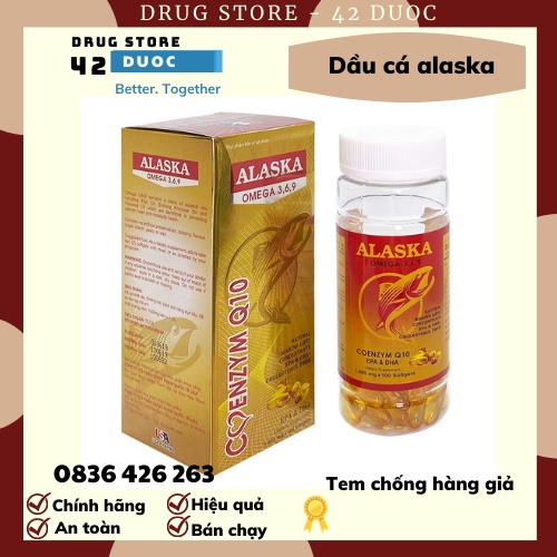 DẦU CÁ ALASKA OMEGA 3 6 9 TỐT TIM MẠCH, TĂNG TRÍ NHỚ, GIẢM MỠ MÁU, ĐẸP DA, SÁNG MẮT