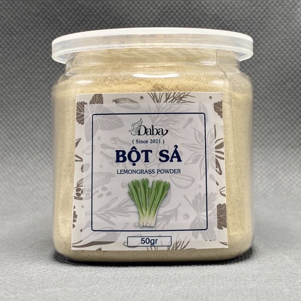 Lemongrass Powder - Bột Sả Nguyên Chất Daba ướp thịt heo gà bò cừu dê, tạo vị món ăn chuẩn nhà hàng, bột nêm cho bé