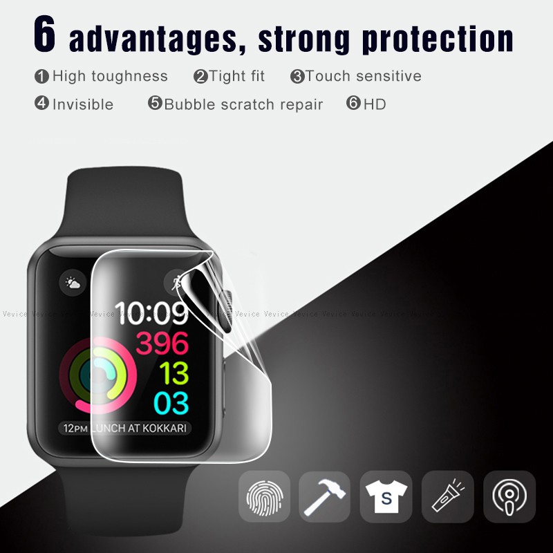 2 Phim Dán Bảo Vệ Màn Hình Cho Đồng Hồ Thông Minh Iwatch 5 / 4 / 3 / 2 / 1 38mm 42mm 40mm 44mm