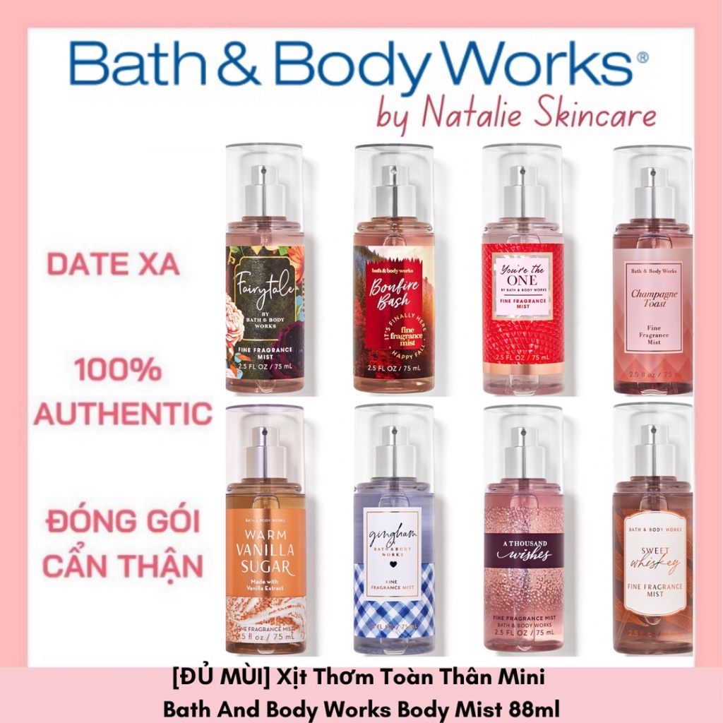 Xịt Thơm Toàn Thân Mini Bath And Body Works Body Mist