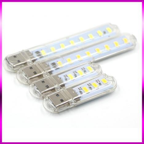 Thanh đèn LED mini gồm 3/8 bóng thiết kế cổng cắm USB thích hợp để bàn học