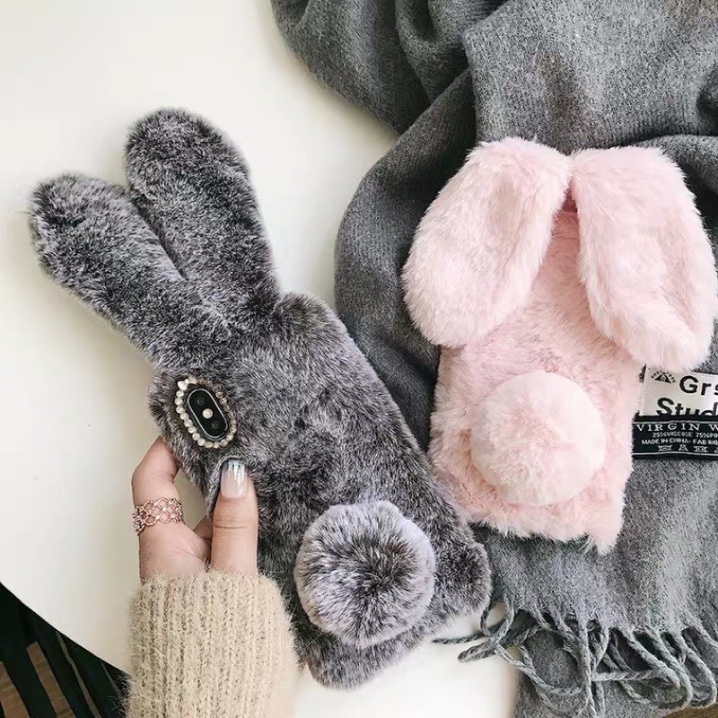 <ORDER 7NGÀY> Samsung  Ốp thỏ lông Rabbit ấm ấp for S7 S7 edge S8 S8+ S9 S9+ S10 S10+ note 8 note 9 | BigBuy360 - bigbuy360.vn
