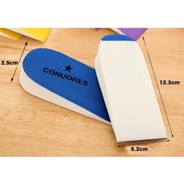 Bộ 2 Miếng Lót Gót Độn Đế Giày Tăng Chiều Cao 2cm