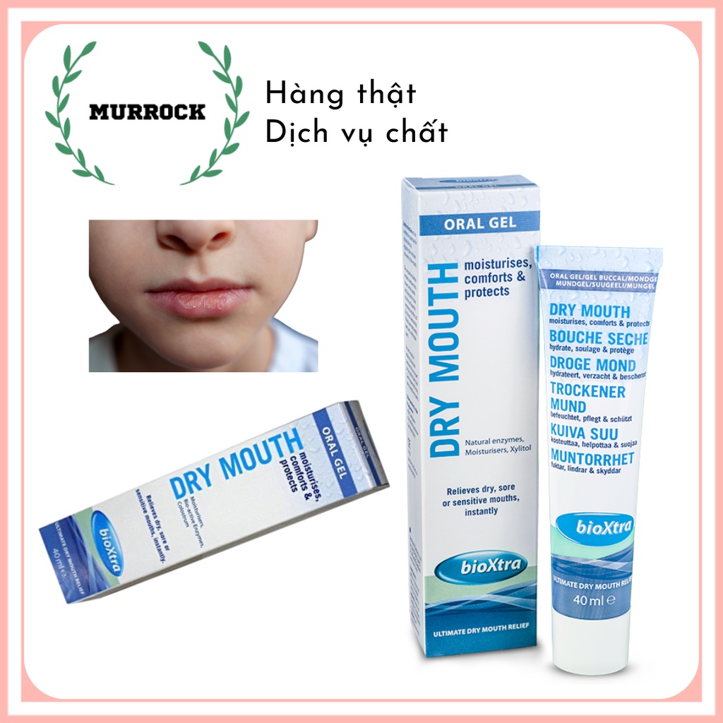 Gel bôi khô miệng BioXtra Dry Mouth Oral Gel UK Anh Quốc 40ml