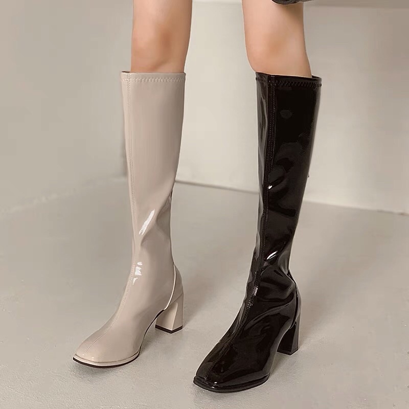 Boot Nữ da bóng cao cấp nội địa trung [ Hàng Order]