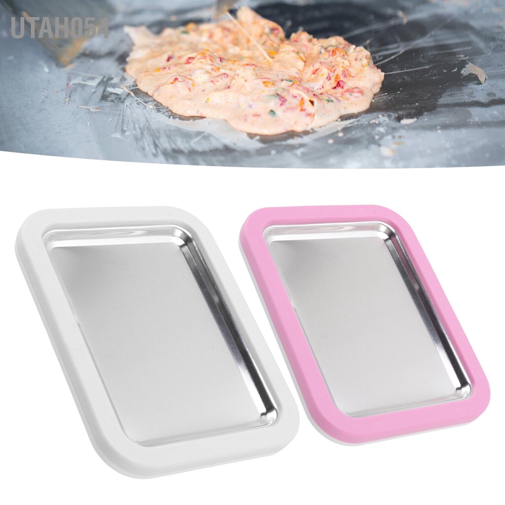 [Hàng Sẵn] Máy Làm Kem Cuộn Mini Tại Nhà Bằng Thép Không Gỉ DIY【Utah054】
