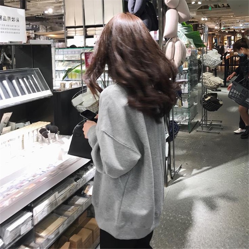 NRVP Áo Hoodie Thiết Kế Đơn Giản Thời Trang Hàn Quốc Cho Nữ