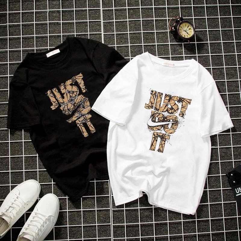 Áo thun Unisex form rộng Just do it Hàn Quốc vải dày mịn 2019T1530