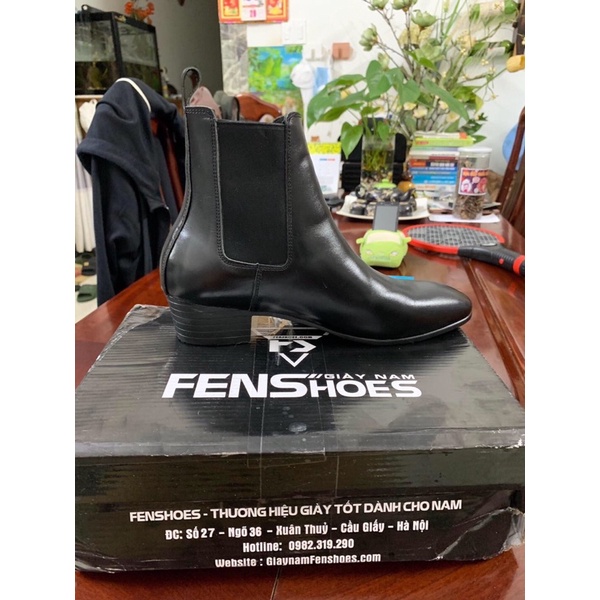 Giày boot tăng cao 10cm da bò 100% bảo hành 12 tháng