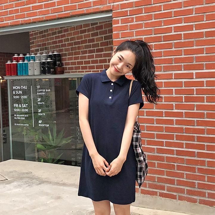 Đầm cổ POLO thoáng khí co giãn tốt 30409 | BigBuy360 - bigbuy360.vn