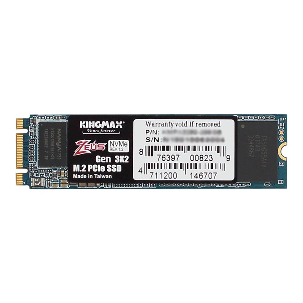 Ổ cứng SSD KINGMAX Zeus 128GB PQ3480 NVMe M.2 2280 PCIe-Chính Hãng