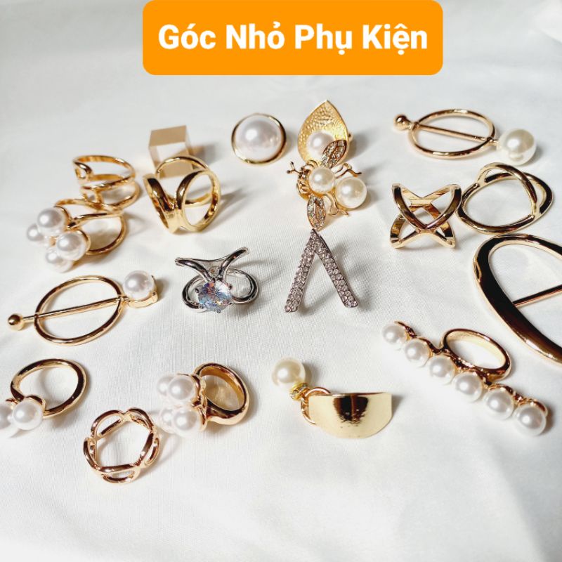 Khuy cài - khóa cài khăn choàng lụa, nút thắt khăn lụa