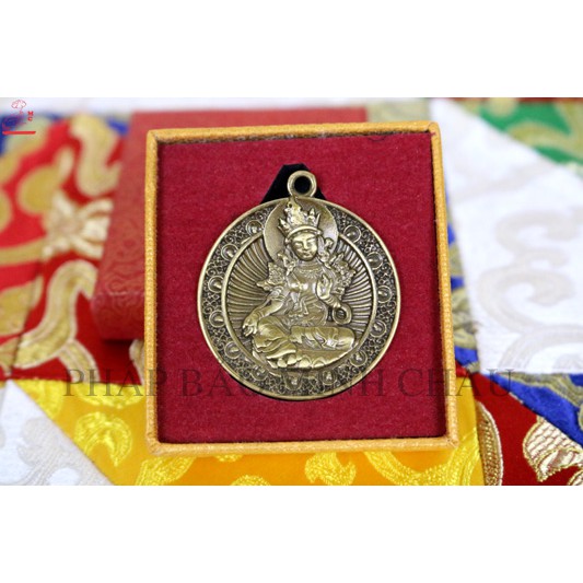 MẶT ĐEO ĐỒNG 3.5CM (TARA XANH - LIÊN HOA SANH - HOÀNG THẦN TÀI)