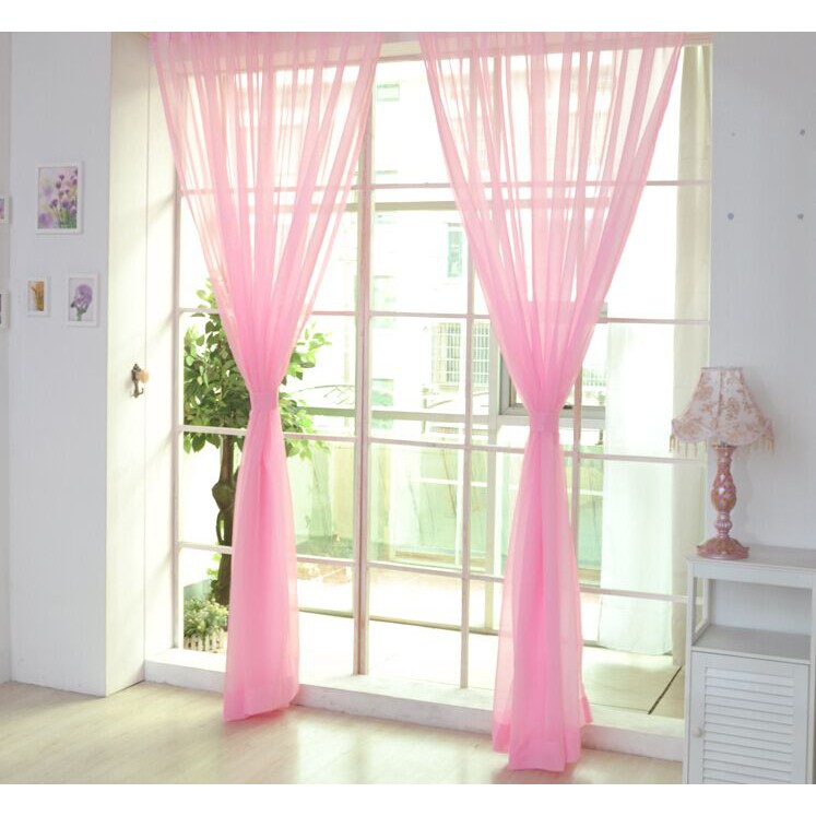 Bộ 2 Rèm Cửa Sổ Màu Trơn 1x2m