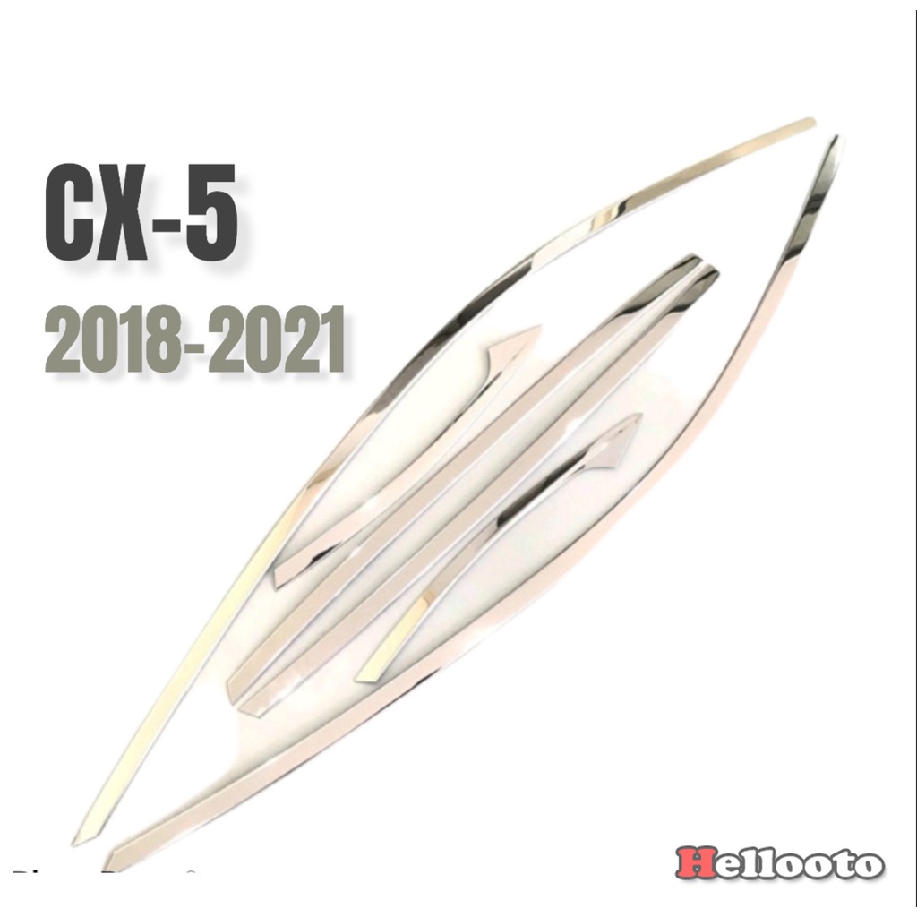 Viền Cong Kính Inox Cho Xe Mazda CX-5 2018 2019 2020 2021