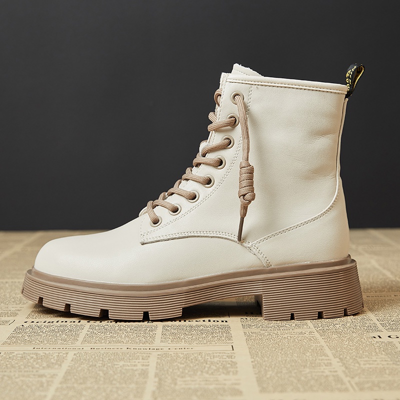 Martin boots new boots platform giày nữ phong cách anh phong cách ins mùa thu và mùa đông phiên bản hàn quốc giày da