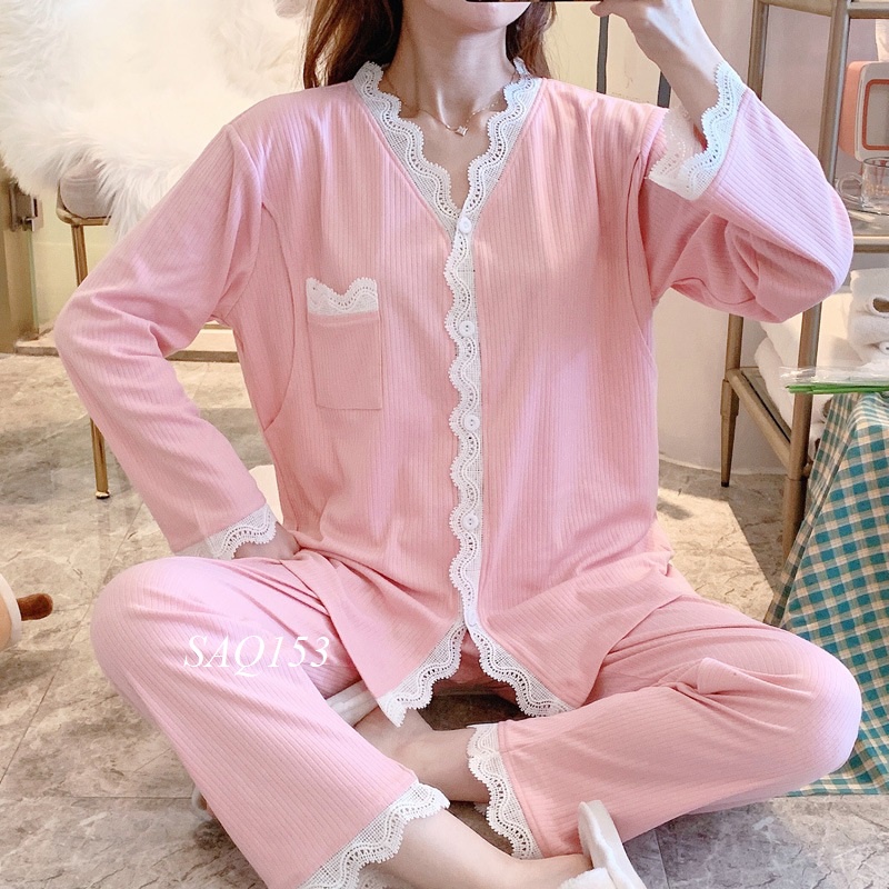 Bộ Bầu Dài Tay Sau Sinh-SAQ153