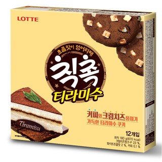 Bánh Cookie Tiramisu Chocolate Lotte 180g Hàn Quốc