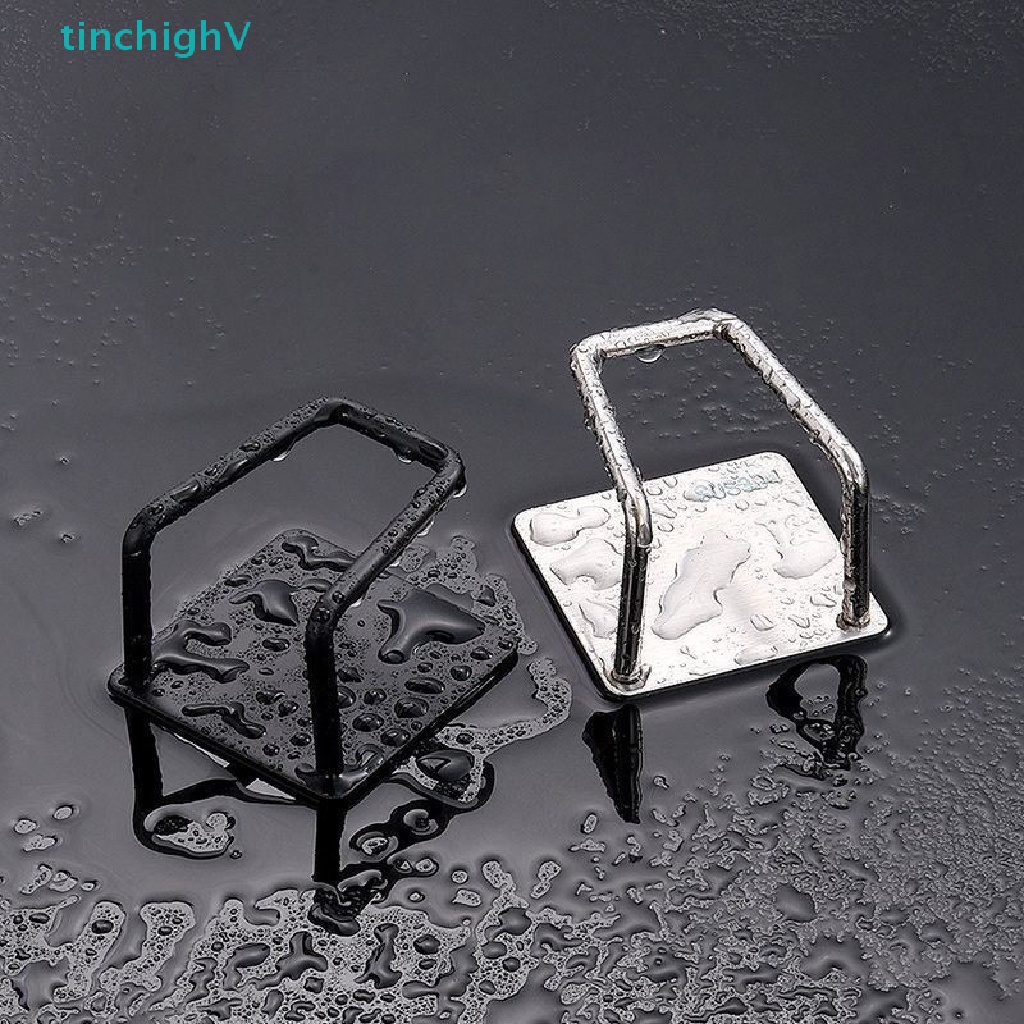 [TinchighV] Giá Đỡ Bọt Biển Rửa Chén Dán Tường Mạnh Mẽ Thoát Nước Sắp Xếp Gọn Gàng