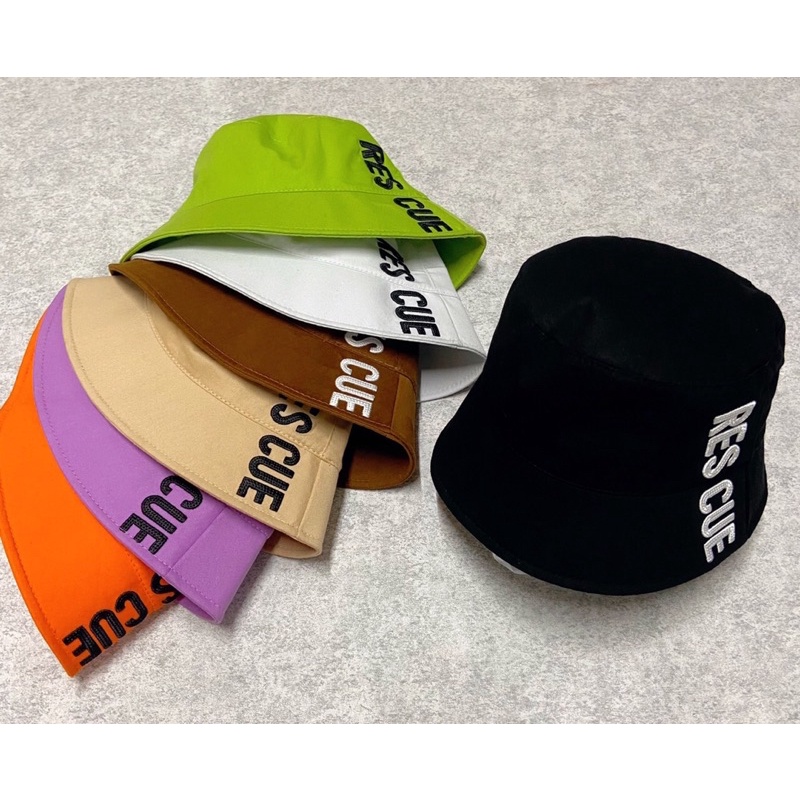 NÓN BUCKET CỤP - VÀNH SỤP CHO NAM NỮ THÊU CHỮ RESCUE