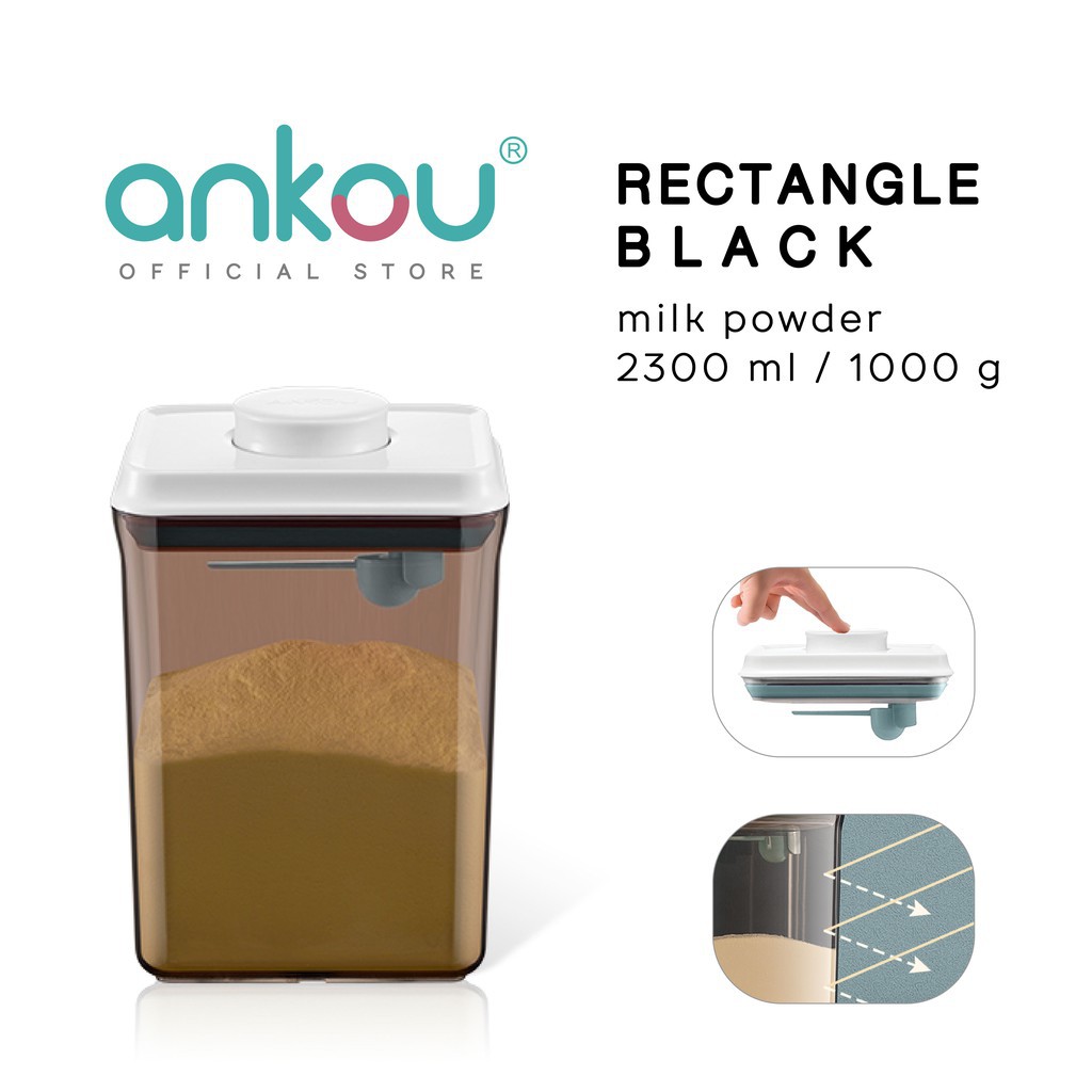 ANKOU Hộp Đựng Sữa Bột Hình Chữ Nhật (2300Ml) | BigBuy360 - bigbuy360.vn