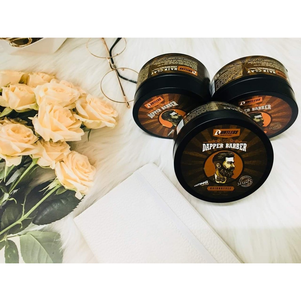 Sáp vuốt tóc DAPPER BARBER DUNLESS 100gr tạo kiểu giữ nếp cho tóc. HÀNG CHÍNH HÃNG