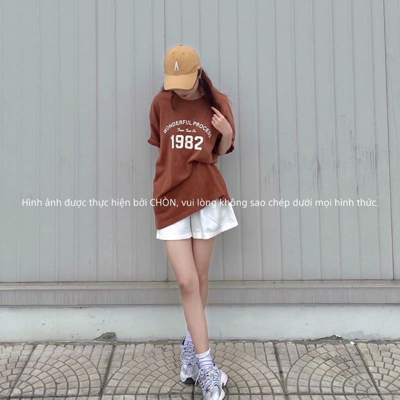 Áo thun 3158 MÀU NÂU hàng loại 1 chất dày dặn Cotton Unisex CHÒN CLOTHING