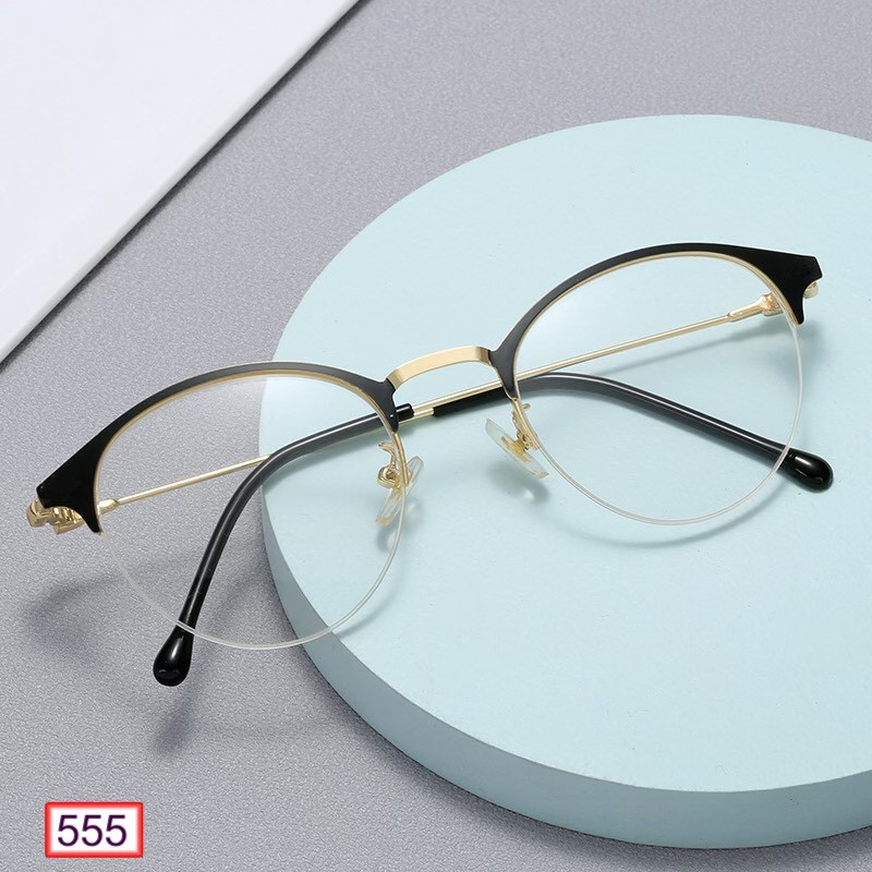 MẮT KÍNH GỌNG CẬN FORM TRÒN KIM LOẠI 555 BEAUTY SIÊU DỄ THƯƠNG | BigBuy360 - bigbuy360.vn