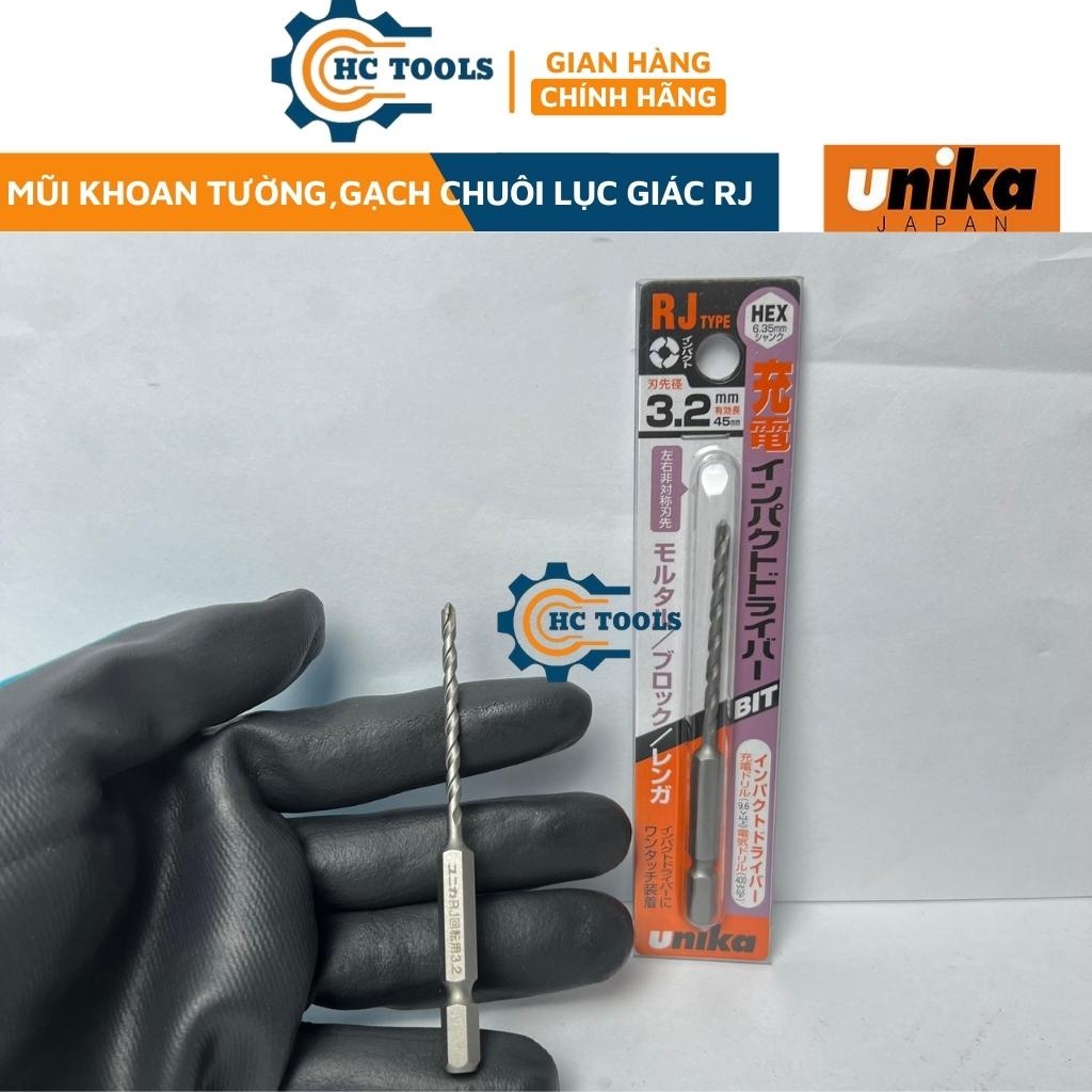 Mũi khoan tường, gạch Unika  chân lục giác mã RJ |HÙNG CƯỜNG TOOLS