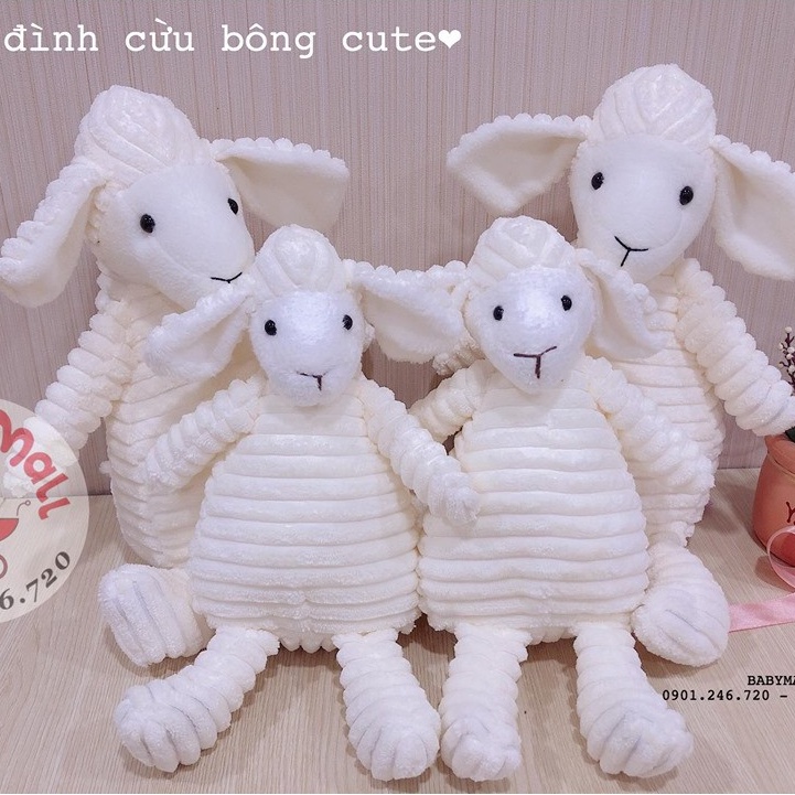 Thú bông cừu trắng cute cho bé yêu