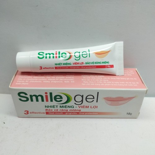 Smile Gel nhiệt miệng viêm lợi tuýp 10g