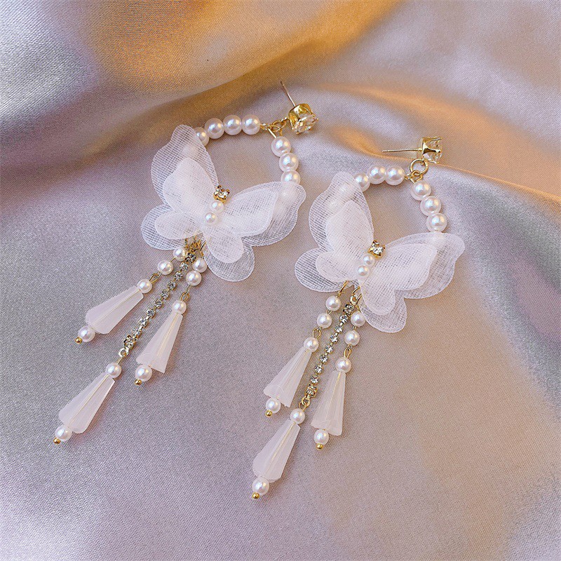 Lovely Silver 925 Butterfly Earrings For Women