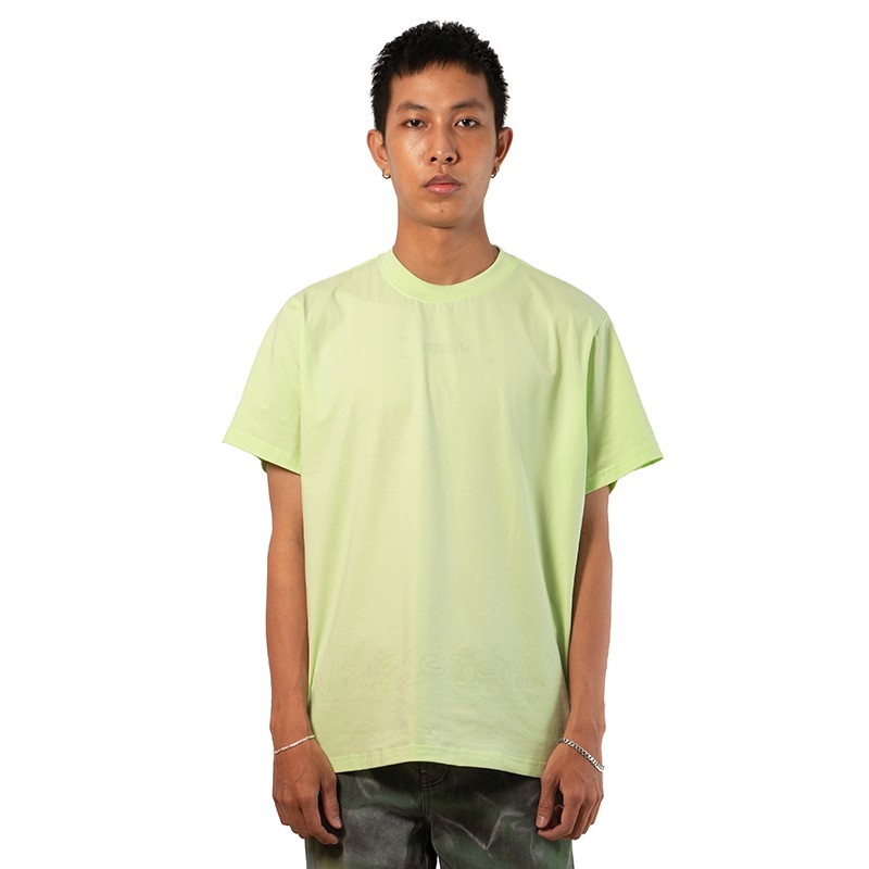 Áo thun 5THEWAY /public icon/ Big Logo Square Tee in BUTTERFLY aka Tay Ngắn Xanh Màu Bơ