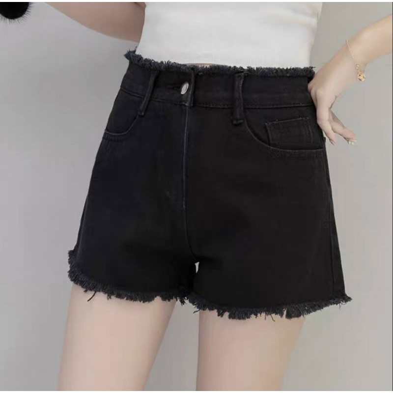 QUẦN ĐÙI KAKI RÁCH VIỀN LAI RÁCH