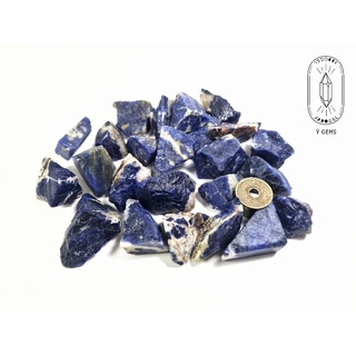 Đá thô tự nhiên Sodalite có 2 kích cỡ dùng sưu tầm, thanh tẩy...