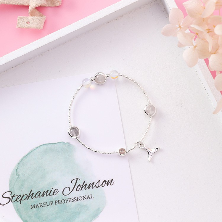 XiaoboACC Vòng Tay Trang Trí Hạt Pha Lê Phong Cách Hàn Quốc Thanh Lịch Cho Nữ | BigBuy360 - bigbuy360.vn