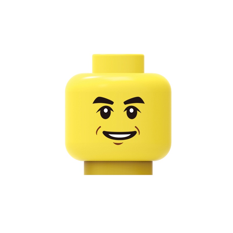 Đồ chơi giáo dục lắp ráp   logo moc minifigures 1 khuôn mặt biểu cảm ak2
