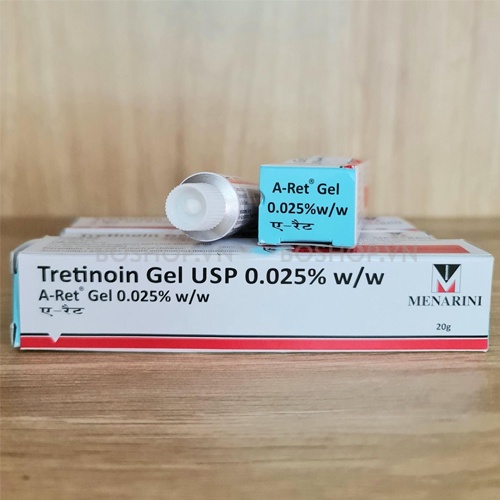 Gel Tretinoin Menarini USP Giảm Mụn, Mờ Thâm Chống Lão Hoá 20g
