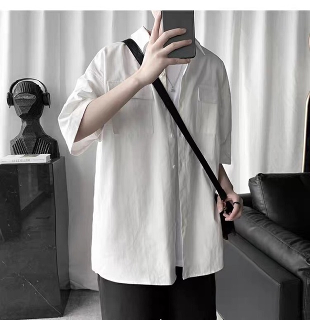 Áo sơmi tay ngắn có 6 màu | BigBuy360 - bigbuy360.vn