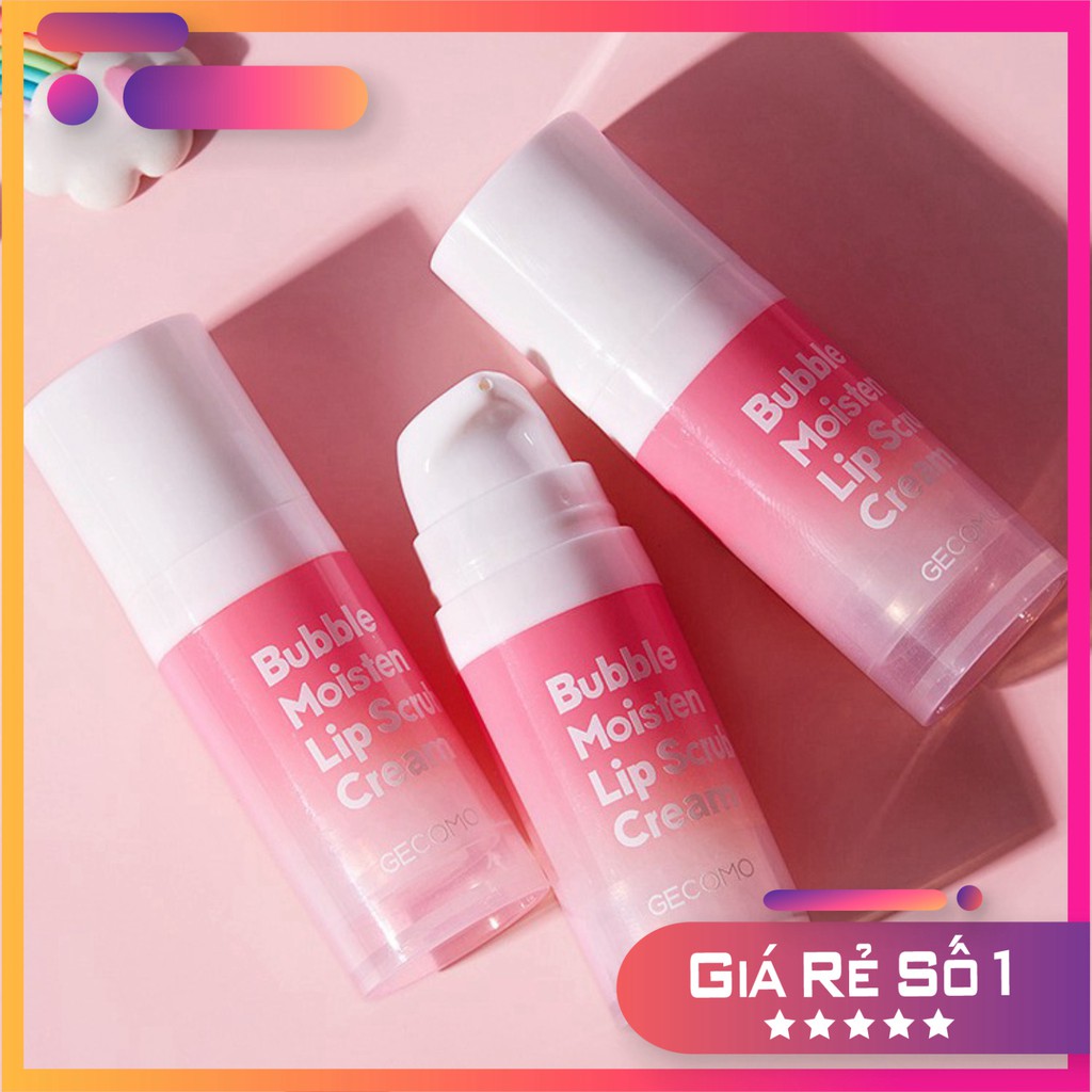 Tẩy Da Chết Môi Sủi Bọt Bubble Moisten Lip Scrub Cream Gecomo | BigBuy360 - bigbuy360.vn