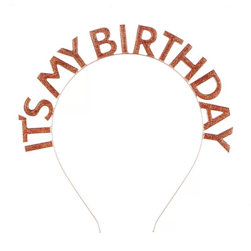 Bờm sinh nhật &quot;IT'S MY BIRTHDAY&quot; phong cách Hàn Quốc