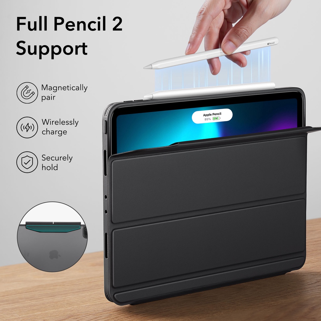 ESR Ốp Máy Tính Bảng Hybrid Gập Ba Khúc Có Khóa Cài Nam Châm Cho iPad 10th Generation  / iPad Pro 11  / iPad Pro 12.9