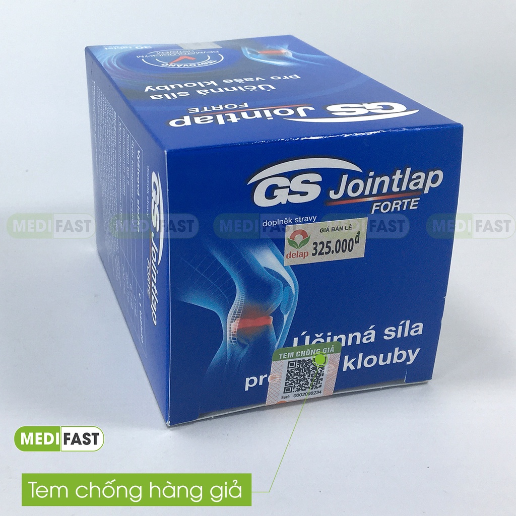 Giảm thoái hóa khớp GS Joint Lap bổ sung glucosamin, nhập khẩu từ châu Âu Hộp 30 viên có thêm Collagen