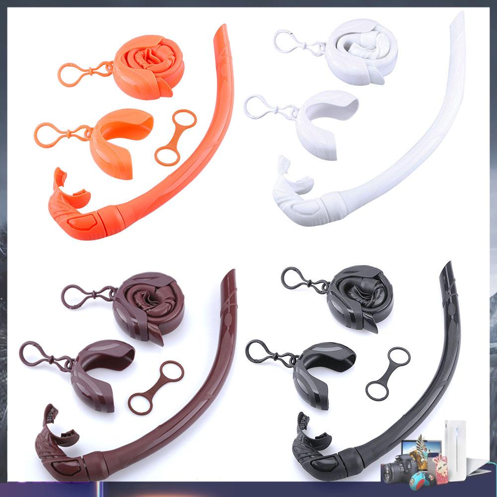 Ống Thở Lặn Bằng Silicone Có Thể Gấp Gọn Kèm Túi Đựng