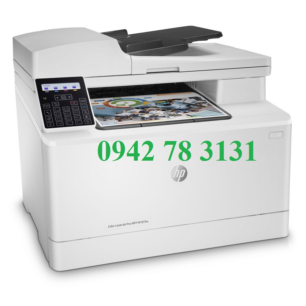 Máy in HP Laser màu Đa chức năng MFP M181fw (T6B71A) (in A4 wifi, scan, photo, fax)